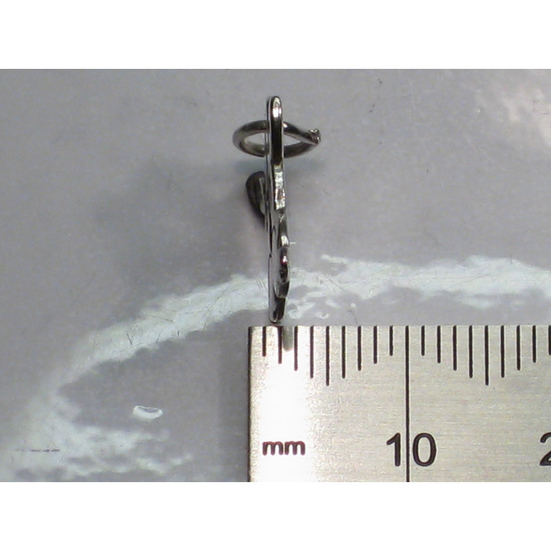 Sterling Silver Kissing Rabbits Charm, Love Gift